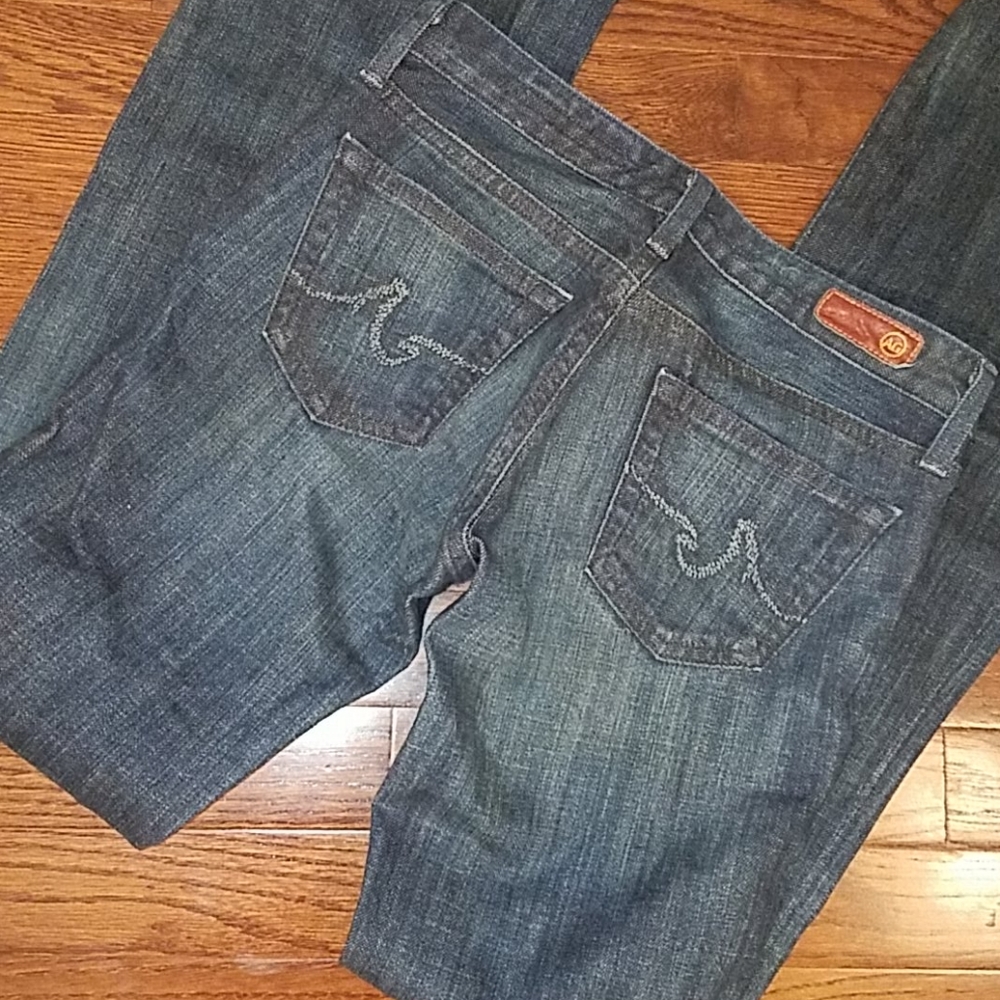 Adriano Goldschmied AG The Club Dark Wash Low Rise Jeans